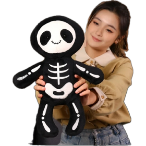 28/40cm Creative Cartoon Skull Man Halloween Ghost Plush Toy Soft Stuffed Cotton Fun Decoration House Birthday Holiday Gift