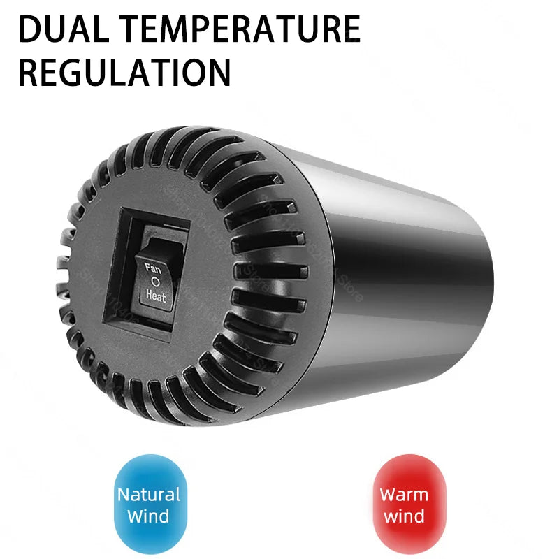 12V 120W Car Heater Portable Electric Heating Fan Automatic Windshield Dryer Defogging Demister Defroster For Car Accessories