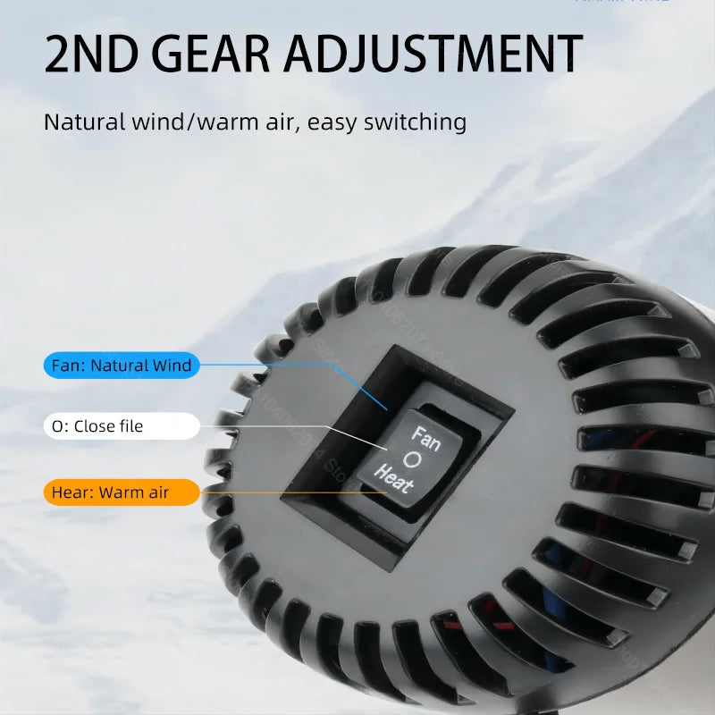 12V 120W Car Heater Portable Electric Heating Fan Automatic Windshield Dryer Defogging Demister Defroster For Car Accessories