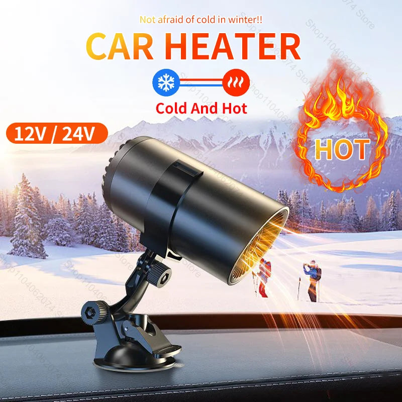 12V 120W Car Heater Portable Electric Heating Fan Automatic Windshield Dryer Defogging Demister Defroster For Car Accessories