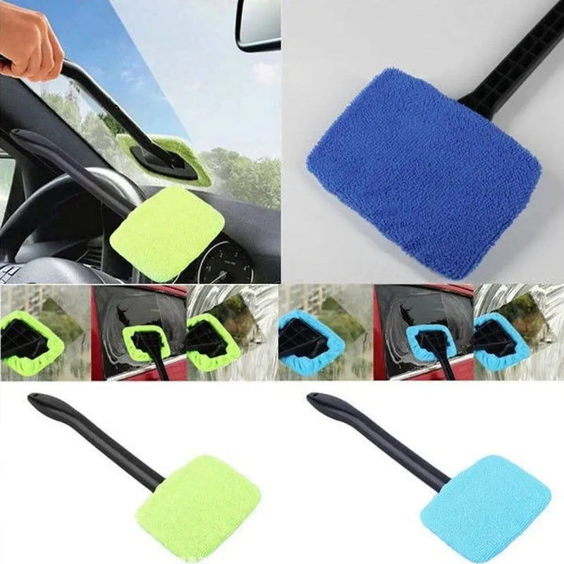 Car Mop Cleaning Windows Windshield Fog Cleaning Tool Brush Washing Rag Wipe Duster Home Office Auto Windows Glass Cloth New