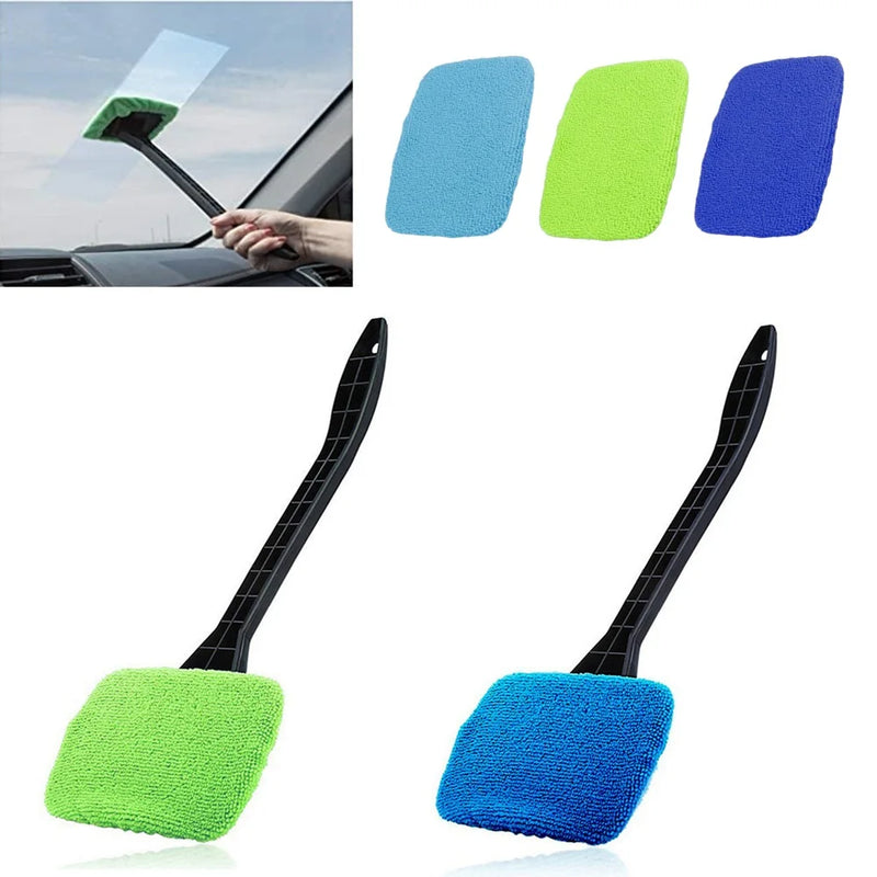 Car Mop Cleaning Windows Windshield Fog Cleaning Tool Brush Washing Rag Wipe Duster Home Office Auto Windows Glass Cloth New