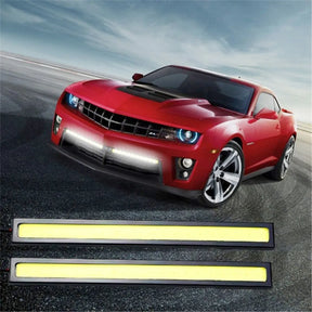 2Pcs 17cm Automotive Exterior Decorative Lights Waterproof LED Cob Light Stripe For Car / Racing / Daytime / Fog Big Deal