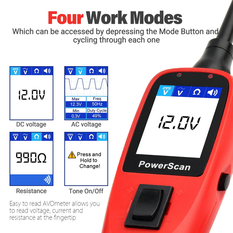 Autel PowerScan PS100  Electrical System Diagnostic Tool  Automotive Circuit Tester Power Circuit Probe Kit