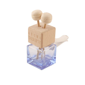 Car Perfume Bottle Square Seat Glass Aromatherapy Bottle With Air Conditioning Outlet Clip Car Interior Ornaments