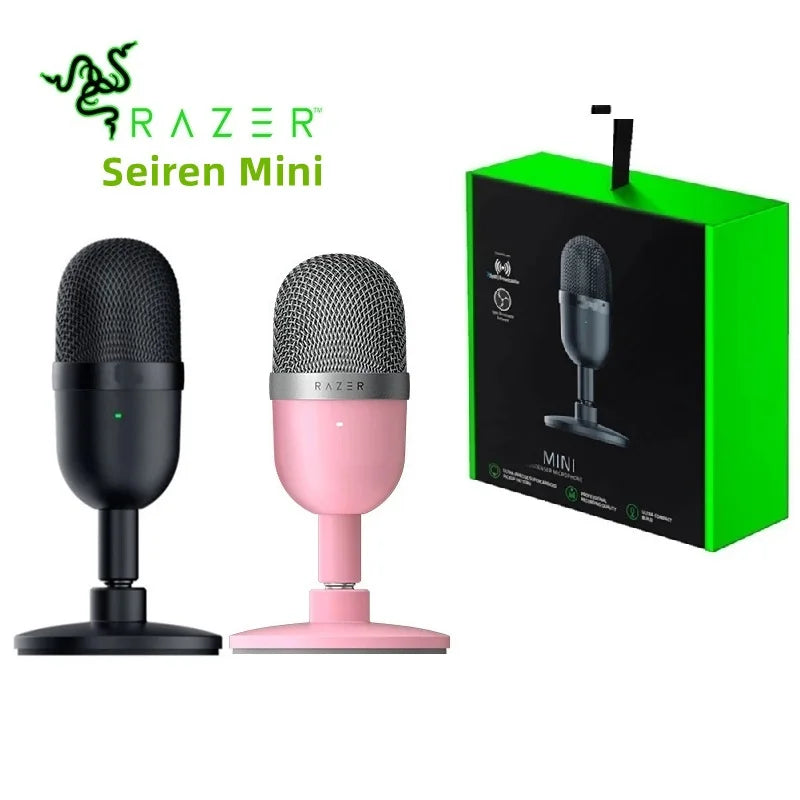 2024 New Razer Seiren Mini Microphone USB Microphone Ultra-compact Condenser Streaming Microphone Mic