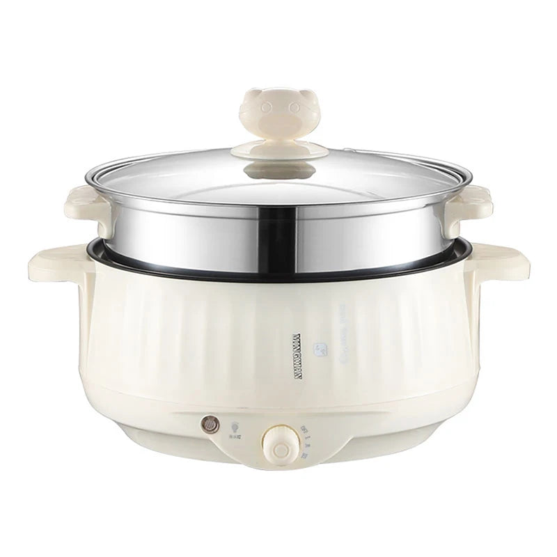 220V Multi Cookers Single/Double Layer Electric Pot 1-2 People Household Non-stick Pan Hot Pot Rice Cooker Cooking Appliances