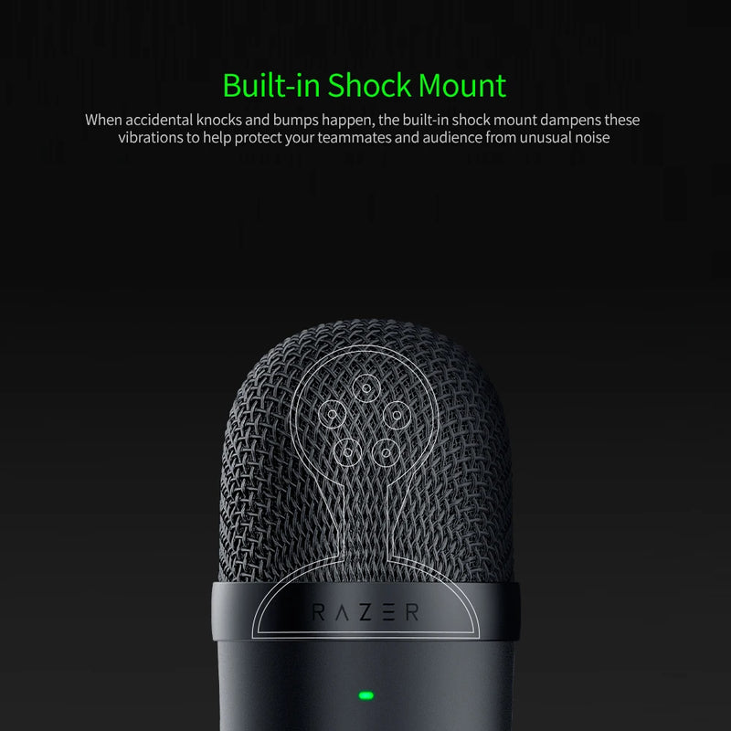 2024 New Razer Seiren Mini Microphone USB Microphone Ultra-compact Condenser Streaming Microphone Mic