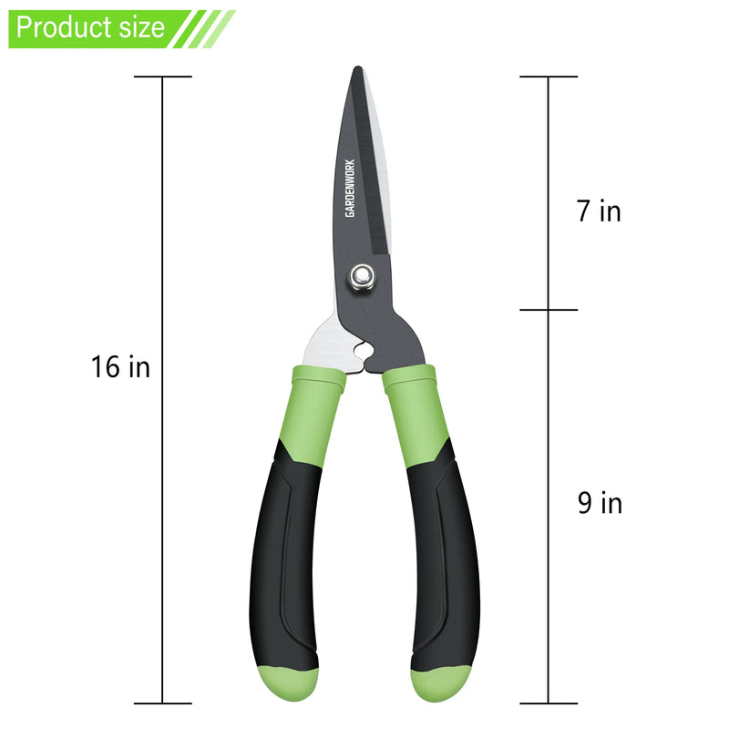 Garden Hedge Shears cutter for Gardening,MINI Hedge Clippers & Shears with SK5 Blades, Gardening pruning shear Clippers