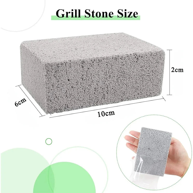 Cleaning Stone BBQ Cleaning Brick Small Grey Brick BBQ Grill Grill Plate Cleaning Tool Grease Cleaning Pumice Stone Kitchen Tool