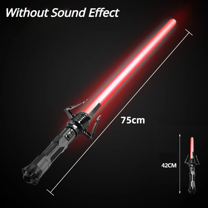 Telescopic Sword 75cm RGB Light Saber 2 In 1 7-Color/1 Color Lightsaber for 3+ Kids Laser Sword Toy Party Glow Swords Coser Toy