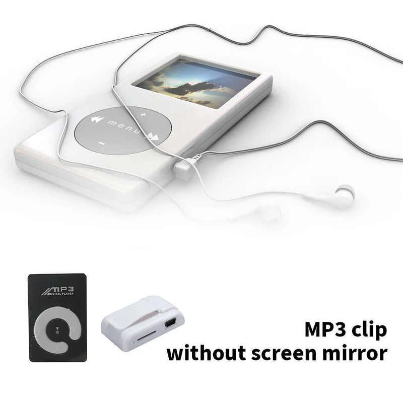 Mirror Surface Mini MP3 Player TF Supported Picnic Party Portable Plastic Music Playing Device Card Reader Audio Equipment