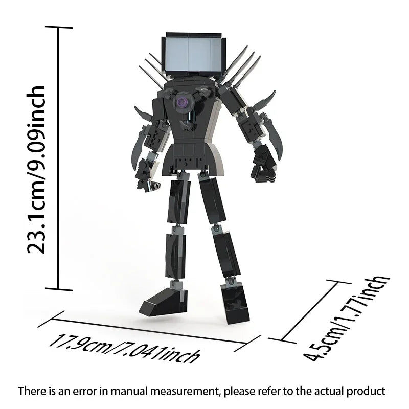 Moc Skibidi Toilet Action Figures Model builing Blocks Camerman Titan Speakerman Surveillance Man TVMan Boys Toys For Kids Gifts