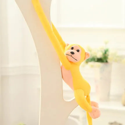 New Color Long Arm Monkey Plush Stuffed Doll Kids Cute Animal Plush Toys Creative Curtain Doll Hanging Monkey Decorative Gifts