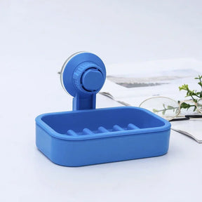 Soap Box Drain Soap Holder Box Bathroom Shower Soap Holder Sponge Storage Tray Creative Sucker Water-free Storage Box