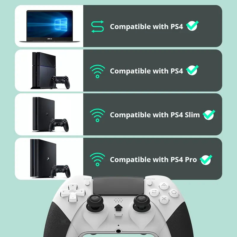 DATA FROG Bluetooth Wireless Controller For PS4 Controller Gamepad For PC Joystick For PS4/PS4 Pro/PS4 Slim Game Console