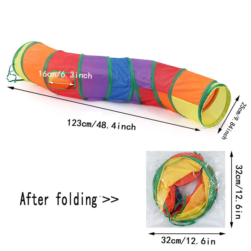 Cat Tunnel Foldable Cat Tunnel Pet Supplies Cat S T Y Pass Play Tunnel Cat Toy Breathable Drill Barrel for Indoor loud paper