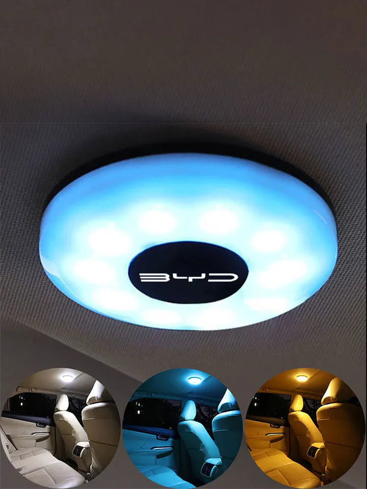 For BYD Removable magnetic reading light inside the car, interior light LED, roof light, trunk light modification