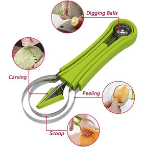 Watermelon Slicer Cutter Scoop Fruit Carving Knife Cutter Fruit Platter Fruit Dig Pulp Separator Kitchen Home Gadgets Tools