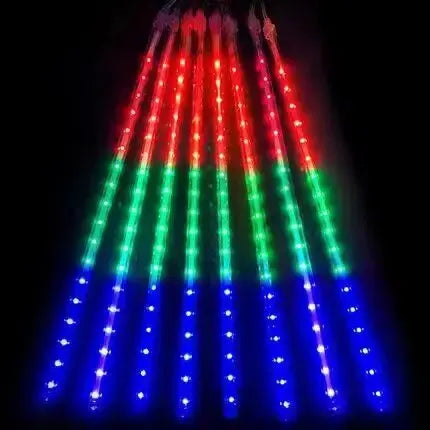 30CM LED Meteor Shower Rain Lights Waterproof Falling Raindrop Fairy String Light for Christmas Holiday Party Patio Decor