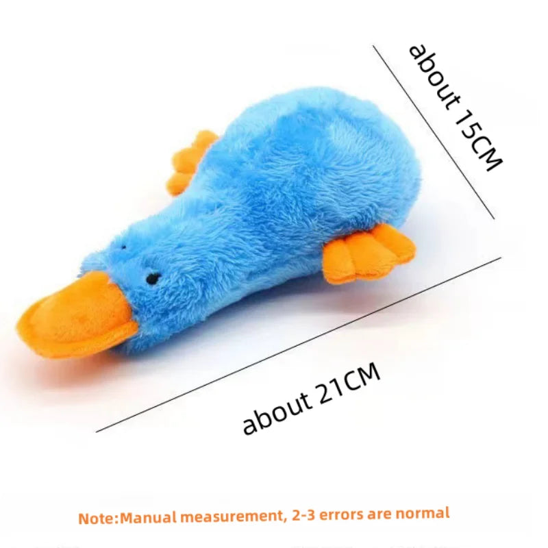 Dog Plush Sound Toy Yellow Duck Pet Interactive Training Stuffed Toys Cute No Fill Chewing Pet Supplies For Cat