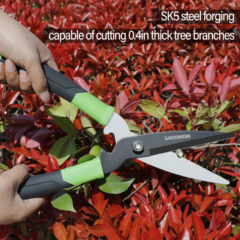 Garden Hedge Shears cutter for Gardening,MINI Hedge Clippers & Shears with SK5 Blades, Gardening pruning shear Clippers