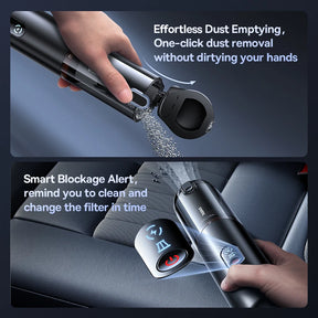 Baseus A5 Air Car Vacuum Cleaner 2-in-1 Powerful Wireless Cleaner Strong Suction Handheld Car Cleaning Portable Home Appliance