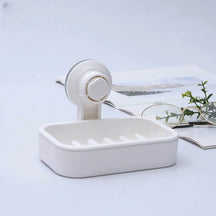 Soap Box Drain Soap Holder Bathroom Accessories Suction Cup Soap Dish Tray Soap Dish for Bathroom Soap Container Draining Water