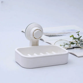 Soap Box Drain Soap Holder Bathroom Accessories Suction Cup Soap Dish Tray Soap Dish for Bathroom Soap Container Draining Water