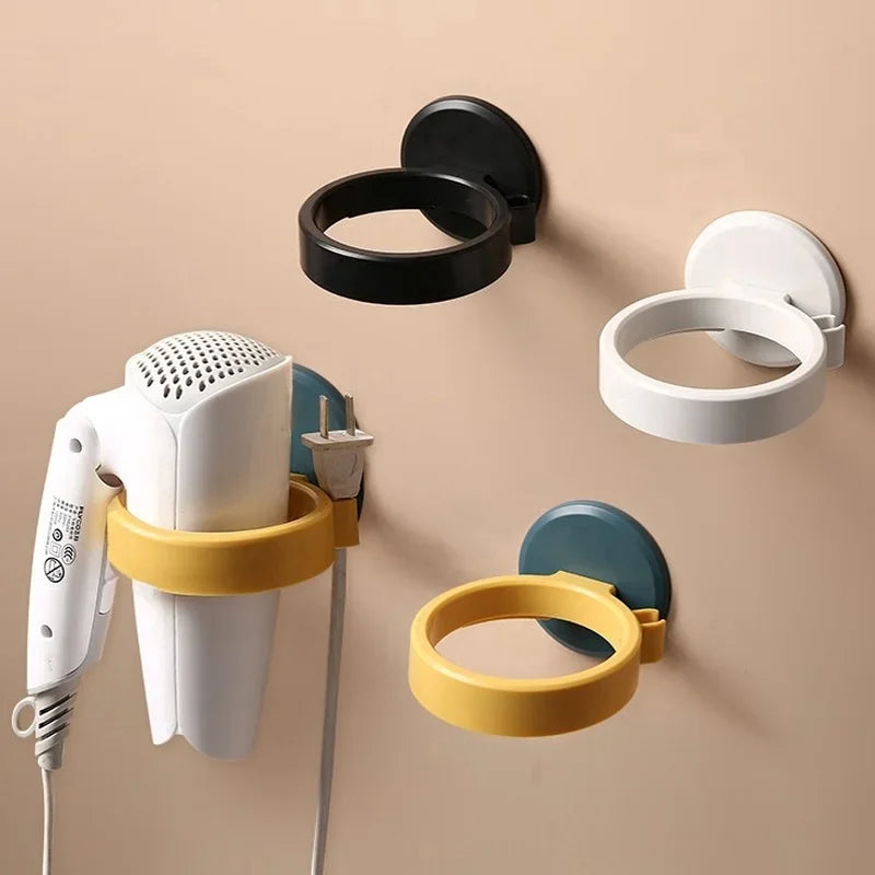 Hair Dryer Straightener Holder Wall Mounted Shelf With Strong Back Glue For Bathroom No Drilling Wire Hanger Strong Adhesive