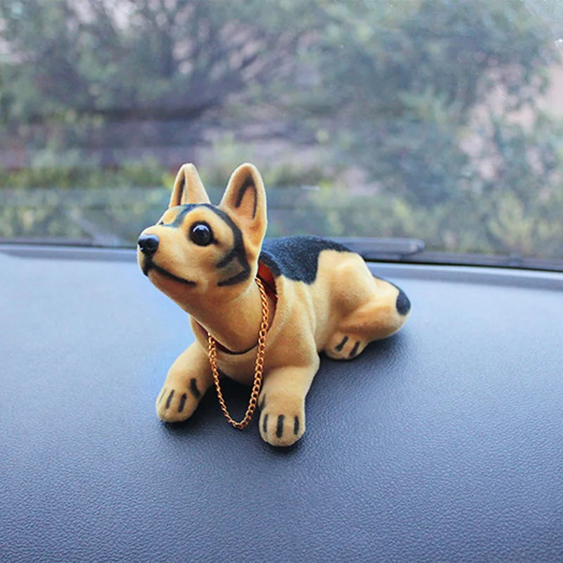 Car Doll Husky Beagle St Bernard Shepherd Shake Head Dog Decoration Car Interior Decoration Cute Creative Gift Tabletop Ornament