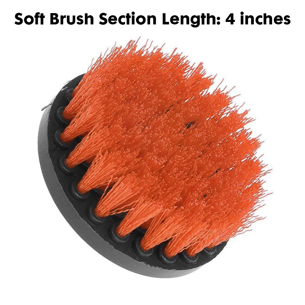 Electric Drill Brush Cleaner Kit For Cleaning Carpet Leather Glass Car Tires Upholstery Sofa Wooden Furniture Car Wash