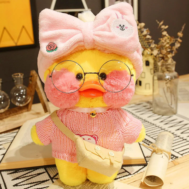 30cm Pato Plush Lalafanfan Duck Cute Stuffed Toys yellow Duck Hug  Flifan Duck Kawaii Plushes Animal Plushies Pillow Soft Toy