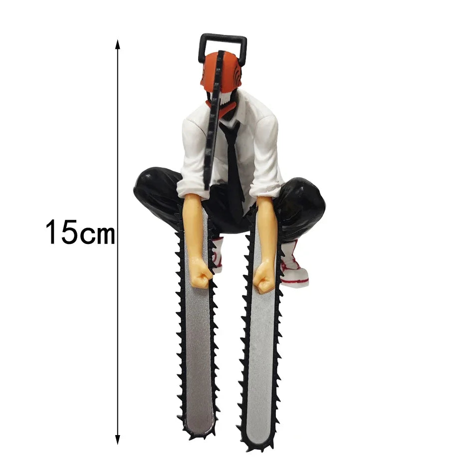 19cm Chainsaw Man Denji Anime Figure Denji/Power Action Figure 1560 Chainsaw Man Denji Figurine Adult Collectible Model Doll Toy