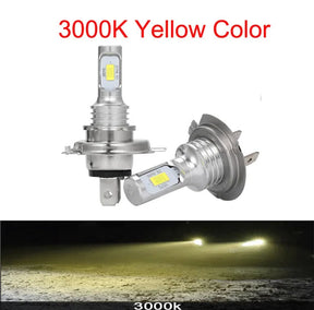 2Pcs 20000Lm H4 H7 LED Lamps Wireless H8 H11 Car Headlight Head Lights 9005 HB3 Headlamp For Automotive 12V 6000K Fog Light Blub