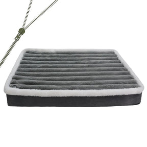 Dog Bed Mat with Zipper Remolvable Pet Mattress for Dog Sleeping Mat Washable Dog Mattress Pet Pad Cushion for Small Medium Pet