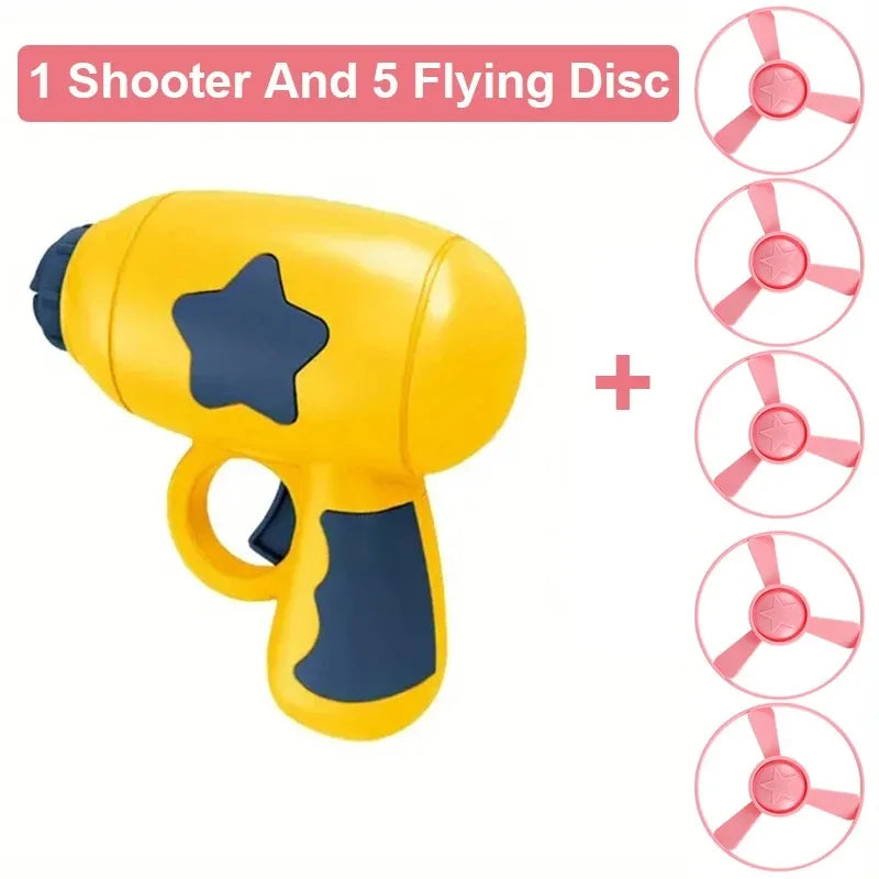 Funny Cat Toy Interactive Launch Pet Training Toy For Kitten Mini Flying Disc Shooting Gun Chasing Games Cat Toys Pet Supplies