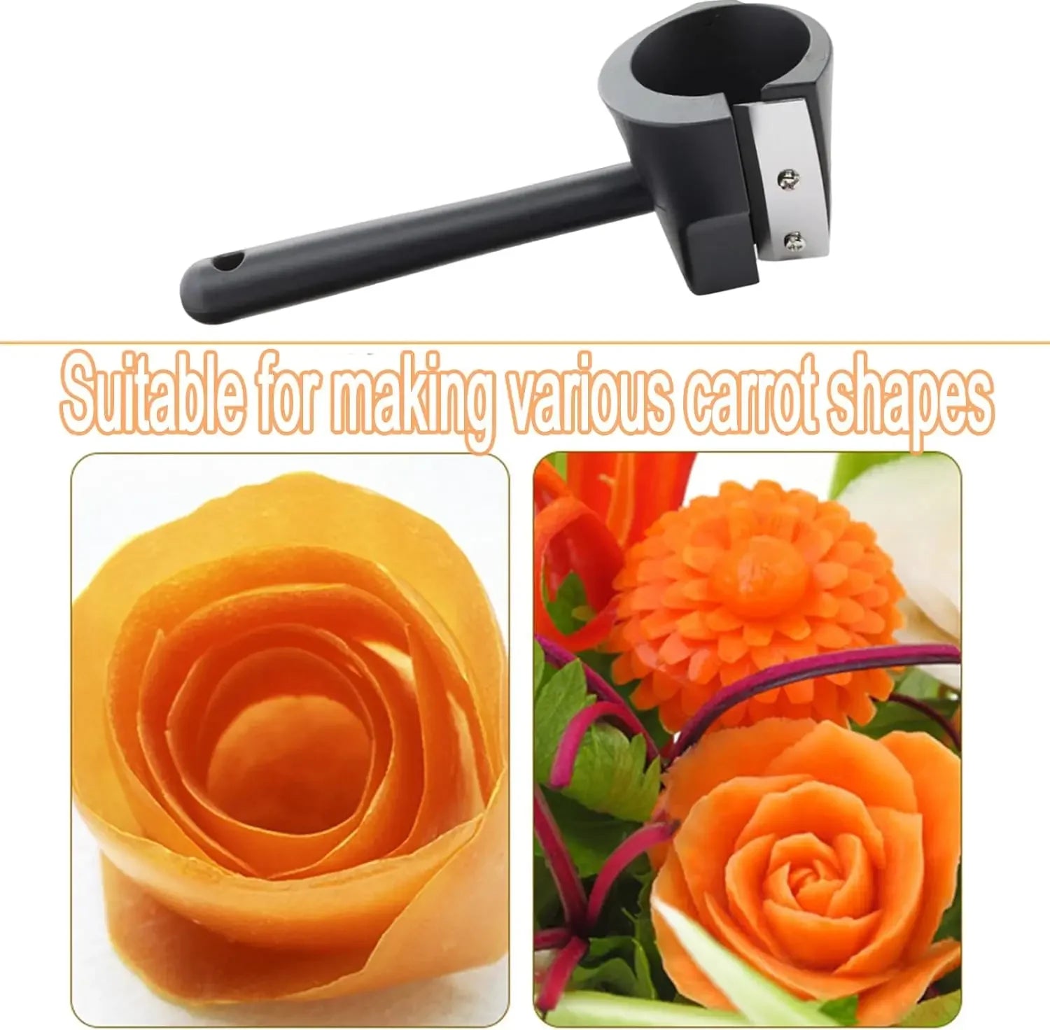 Creative Manual Spiral Slicers Vegetable Cutter Spiral Peeler Fruits Device Cooking Gadget Kitchen Roll Flower Decorative Tool