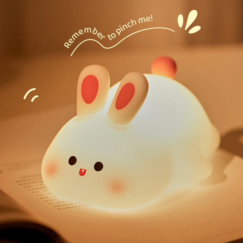 LED Night Light for Kids Squishy Novelty Lamp 3 Level Dimmable Nursery Nightlight for Breastfeeding Toddler Baby Home Decor