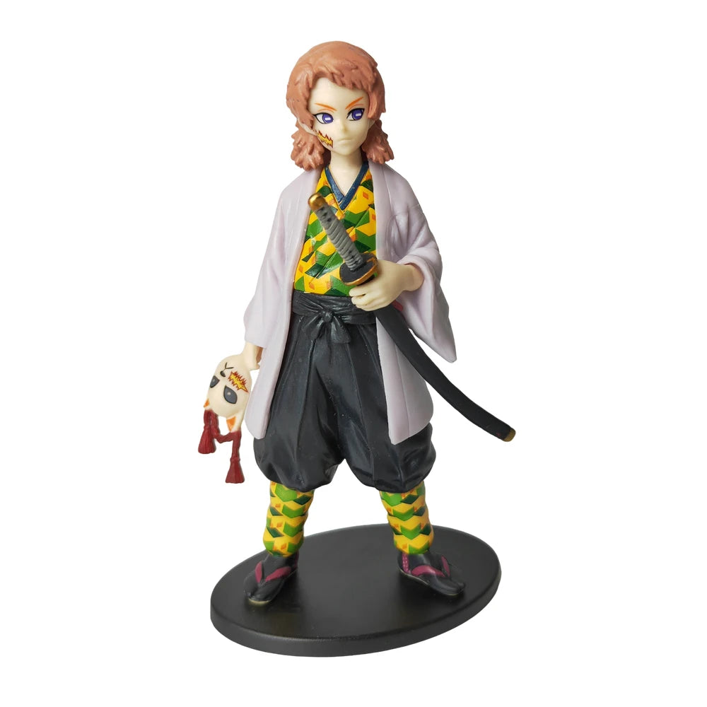 Anime Kamado Tanjirou Nezuko Demon Slayer Figure Action Figures PVC Model Toys Zenitsu Figurine Inosuke Kimetsu No Yaiba Figura