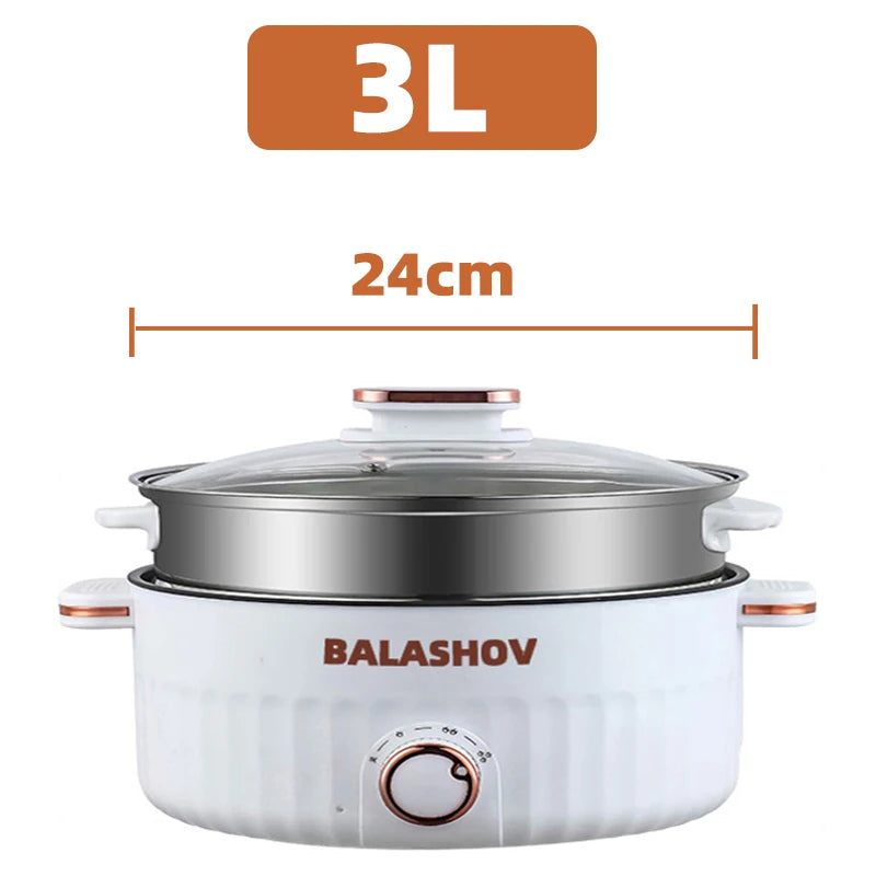 1.5L 3L Portable Electric Rice Cooker Multifunctional Pan Non-stick Cookware for Kitchen and Home Appliance 110V 220V EU/US Plug