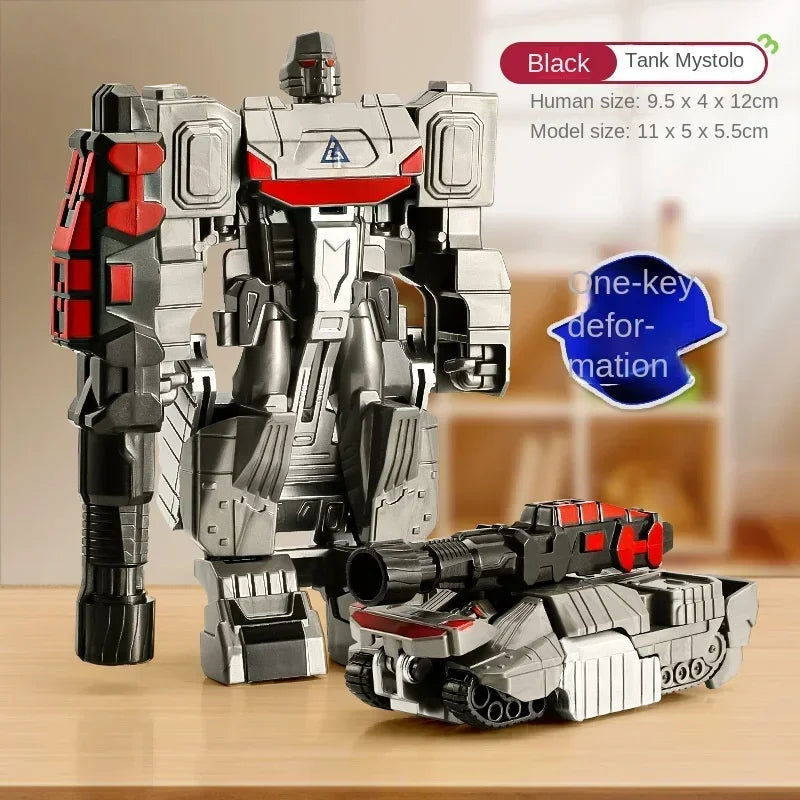 One Step Deformation Robot Transformation Car Toy Action Figure Model Kid Puzzle Toy Anime Robot Model Deformation Car