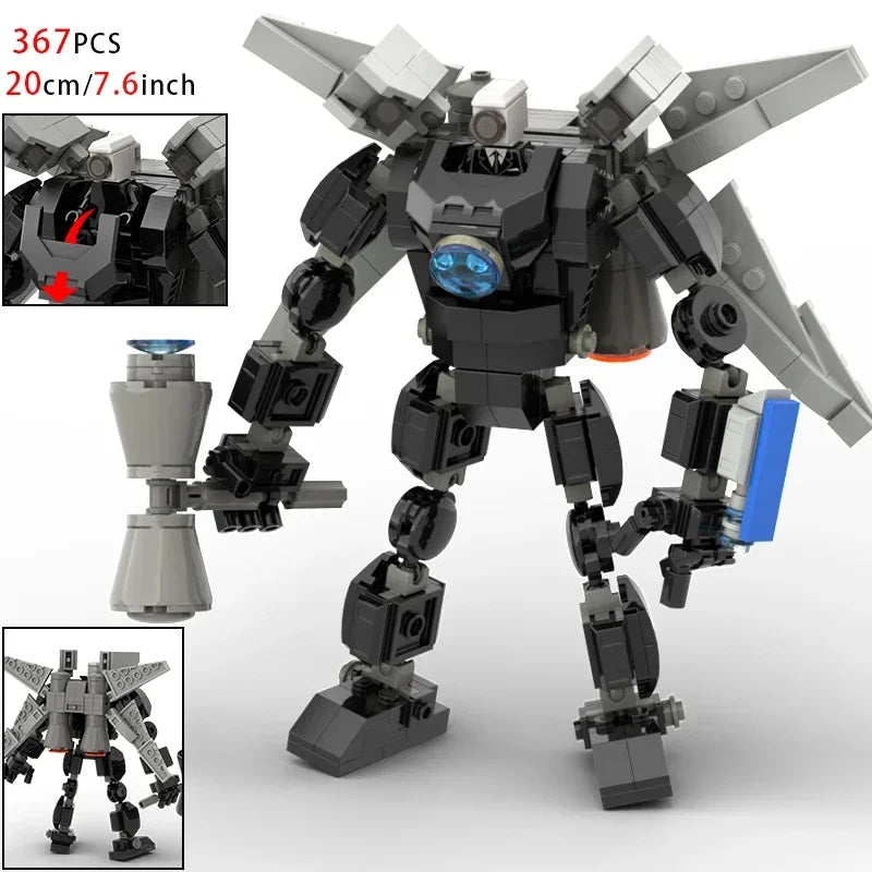 Moc Skibidi Toilet Action Figures Model builing Blocks Camerman Titan Speakerman Surveillance Man TVMan Boys Toys For Kids Gifts