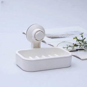 Soap Box Drain Soap Holder Box Bathroom Shower Soap Holder Sponge Storage Tray Creative Sucker Water-free Storage Box