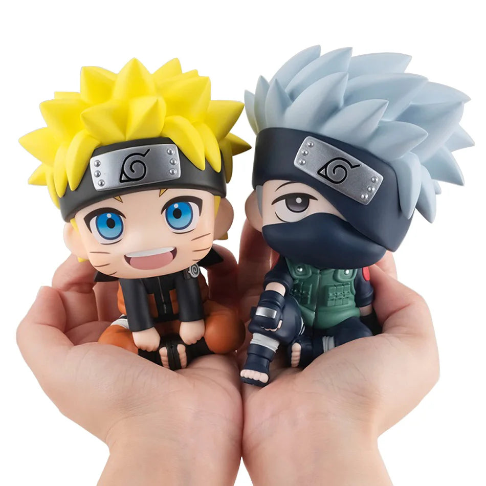 9cm Naruto Anime Figure Naruto Kakashi Action Figure Q Version Kawaii Sasuke Itachi Figurine Car Decoration Collection Model Toy