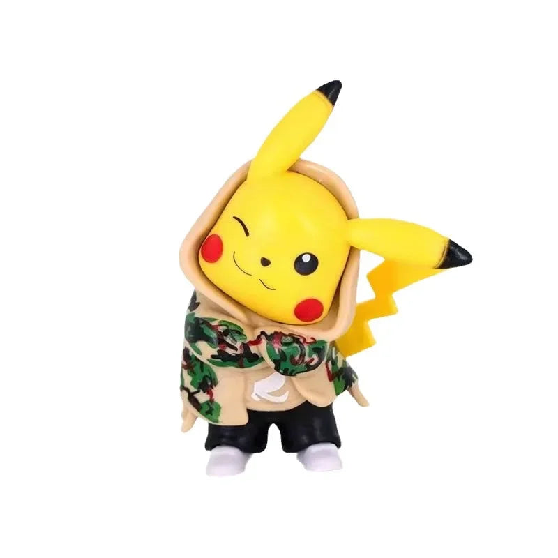 Anime Pokemon Pikachu Action Figure 8CM Mini Q Cute Cartoon PVC Model Toys Children Gifts