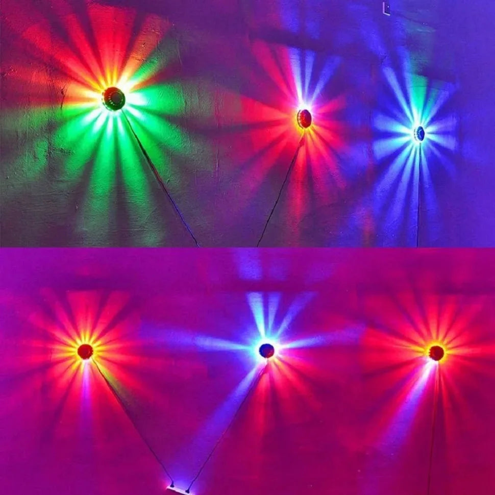 Colorful Disco Lights 48 LED Rotating Wall Lights Flash Bar KTV Shop Net Red Background Decorative Lights Stage Lights