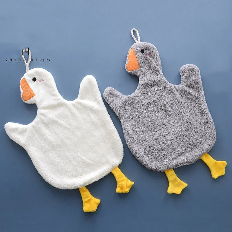 Quick Drying Microfiber Towels Bathroom Soft Absorbent Microfiber Wipe Towel Kitchen Bathroom Bath Ball For Home Cute Duck Sauna