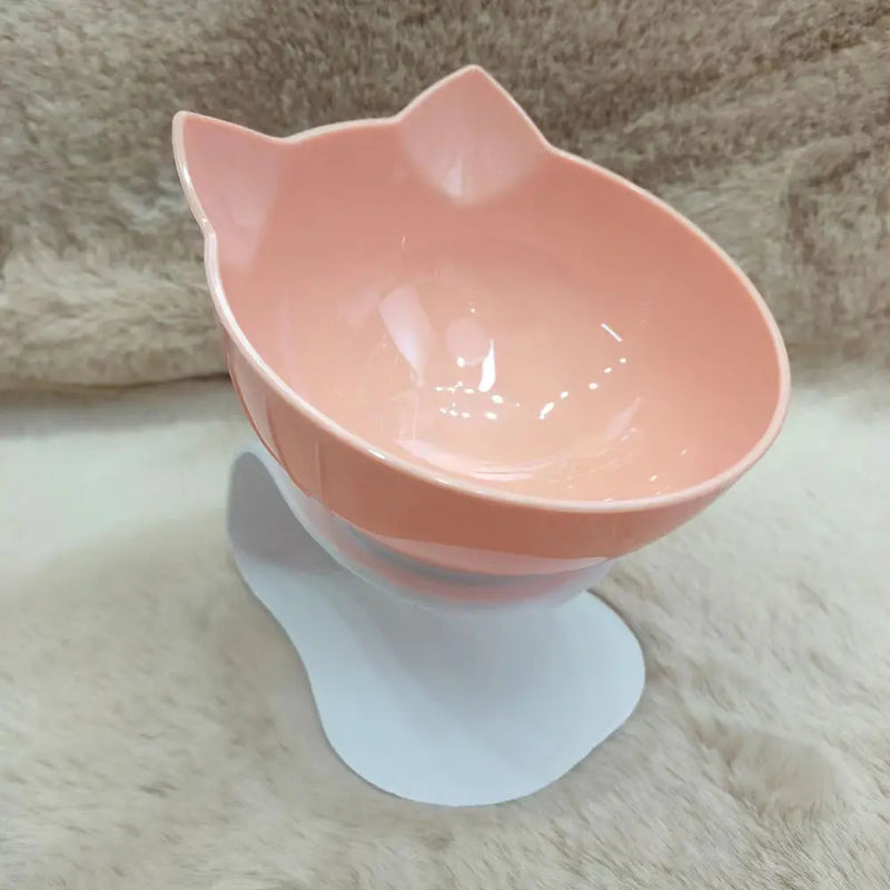 Non-Slip Cat Single Double Pet Bowls With Stand Food Feed And Water Bowls Inclination Stand Cats Feeders Feeding Kitten Supplies