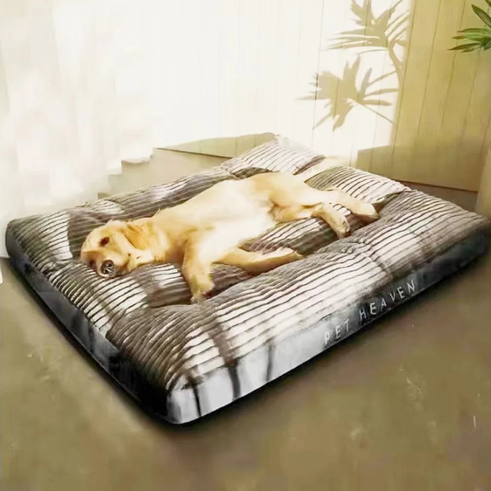 Dog Bed Washable Kennel four seasons Pet Large Sofa Plus Corduroy Thick Deep Sleep Cushion Puppy Mat for Small To Large Dogs